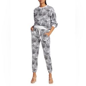 JOIE Tempest Animal Print Joggers &  Jeyne Sweatshirt